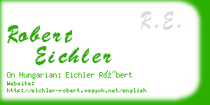 robert eichler business card